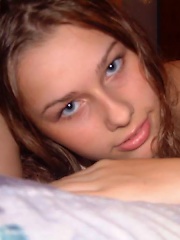 shy brunette persuaded to let her bf fuck her and then sends pics to his friends
